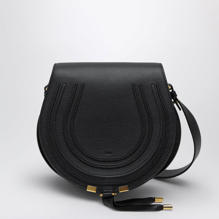 Apparel &amp; Accessories TU Chloé - Black Saddle Marcie bag in grained leather Brand