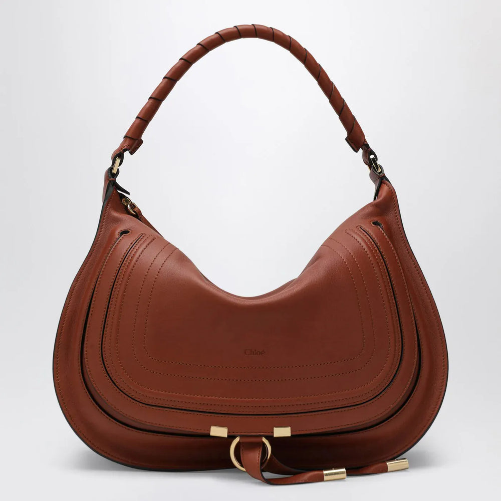 Chloé - Brown leather Marcie shoulder bag Brand Apparel & Accessories TU