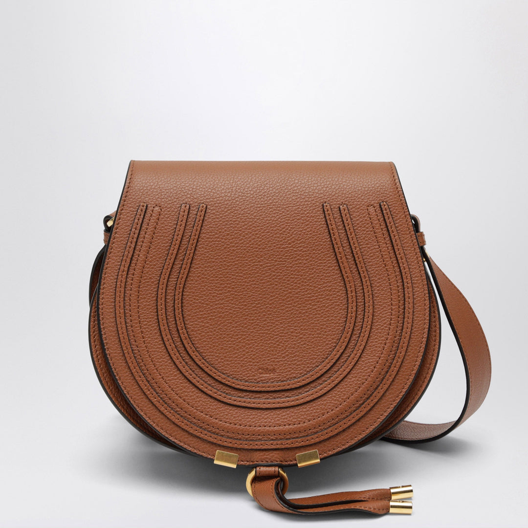 Apparel &amp; Accessories TU Chloé - Brown Saddle Marcie bag in grained leather Brand