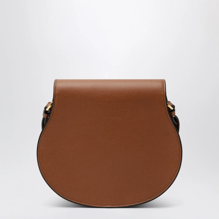 Chloé - Brown Saddle Marcie bag in grained leather Brand Apparel &amp; Accessories TU