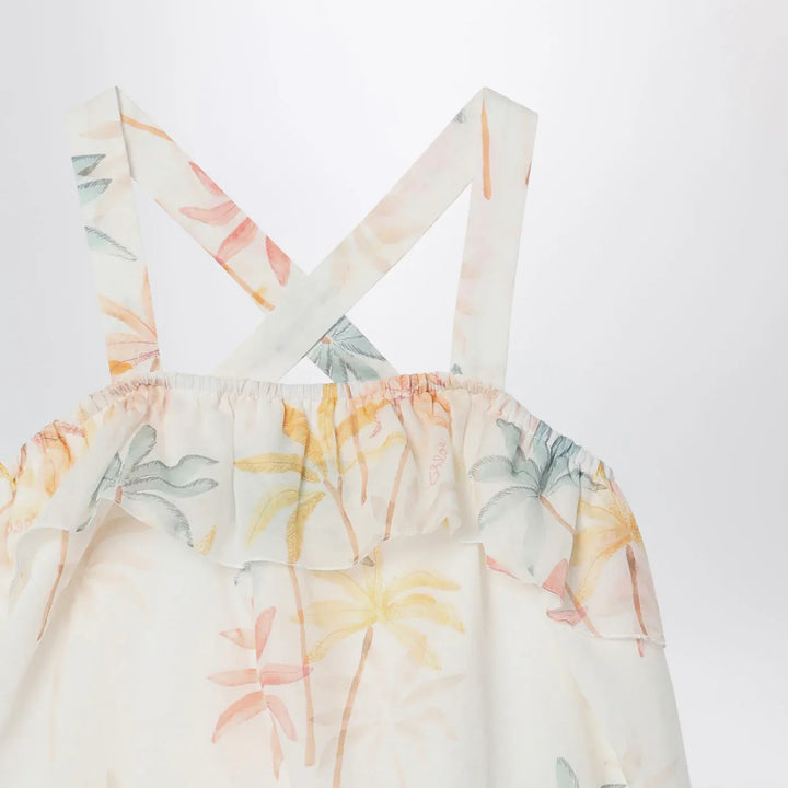 Chloé - Ivory dress with multicolored pattern Brand Apparel &amp; Accessories 9