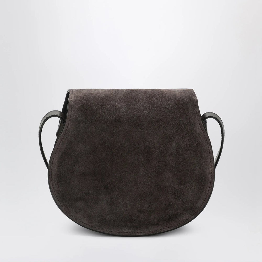 Chloé - Saddle Marcie bag in Kohl Brown suede Brand Apparel & Accessories TU