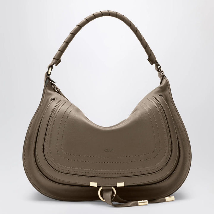 Chloé - Taupe Marcie shoulder bag in leather Brand Apparel &amp; Accessories U