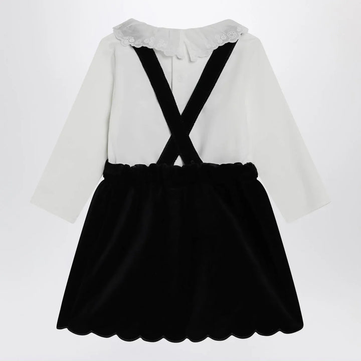 Chloé - White and blue velvet dress Brand Apparel &amp; Accessories