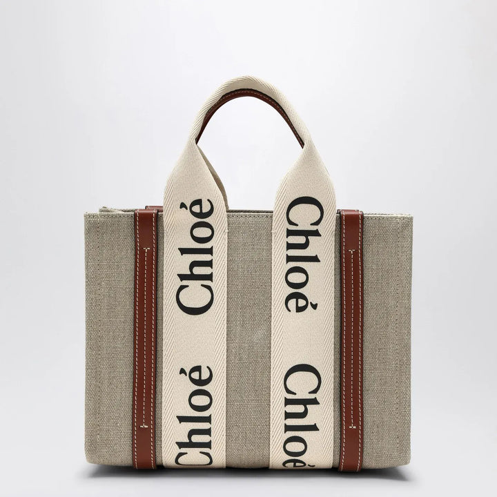 Chloé - Woody little bag in beige canvas Brand Apparel &amp; Accessories TU