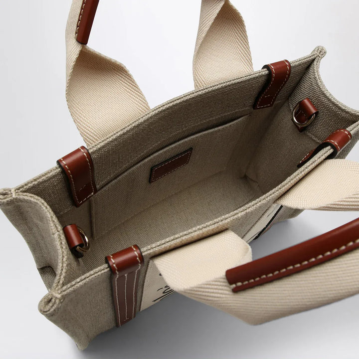 Chloé - Woody little bag in beige canvas Brand Apparel &amp; Accessories TU