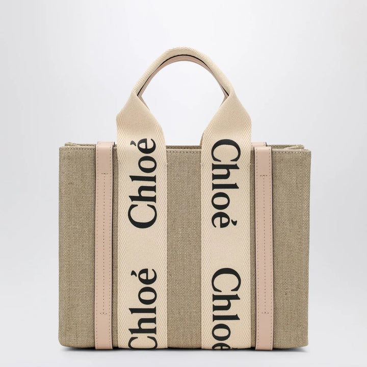 Chloé - Woody little bag in beige canvas Brand Apparel &amp; Accessories TU