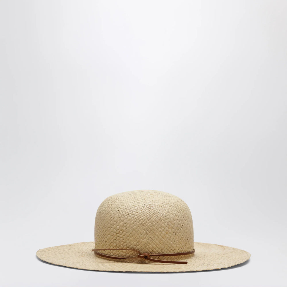 Chloé - Raffia hat with embroidered logo Brand Apparel & Accessories > Clothing Accessories > Hats 58 EU
