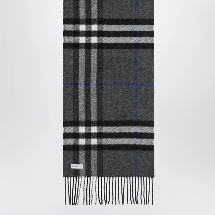 Burberry - Reversible check cashmere scarf in grey Brand Apparel &amp; Accessories > Clothing Accessories > Scarves &amp; Shawls TU