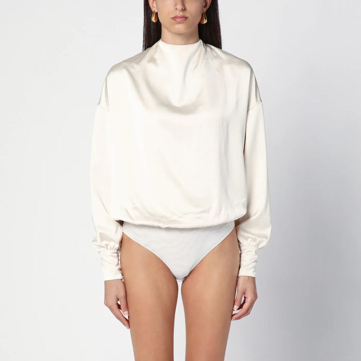 THE ANDAMANE - Sylvia milk-white bodysuit Brand Apparel &amp; Accessories > Clothing > One-Pieces > Leotards &amp; Unitards 44  IT