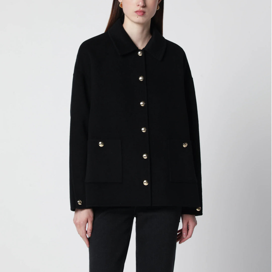 ANINE BING - Black wool and cashmere jacket Brand Apparel &amp; Accessories > Clothing > Outerwear > Coats &amp; Jackets