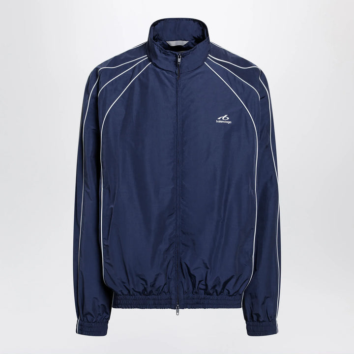 Balenciaga - Bodies track jacket in dark navy poplin Brand Apparel &amp; Accessories > Clothing > Outerwear > Coats &amp; Jackets S
