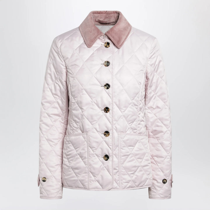 Burberry - Pink quilted jacket Brand Apparel &amp; Accessories > Clothing > Outerwear > Coats &amp; Jackets
