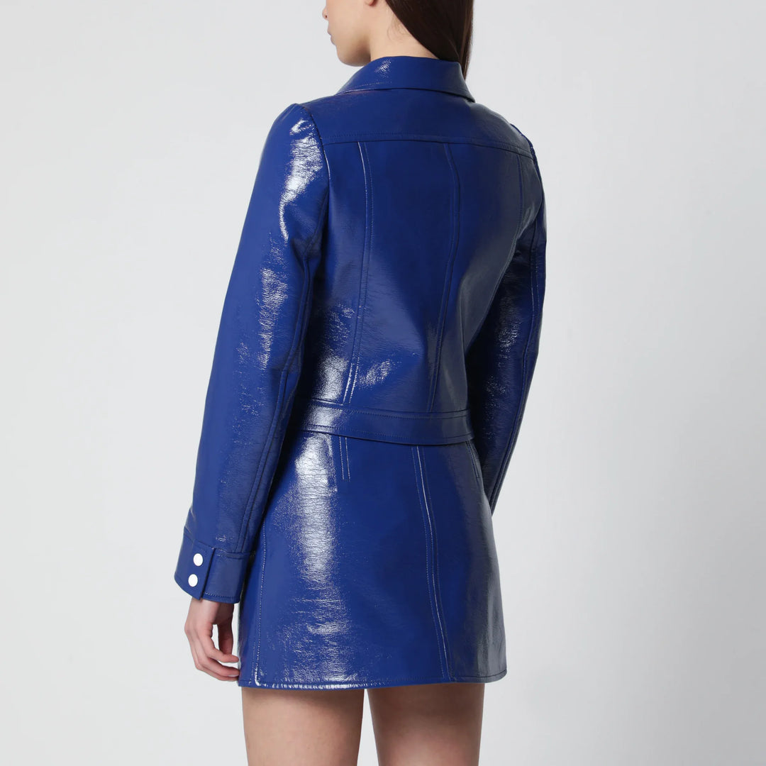 Courrèges - Reedition vinyl jacket in blue Brand Apparel &amp; Accessories > Clothing > Outerwear > Coats &amp; Jackets