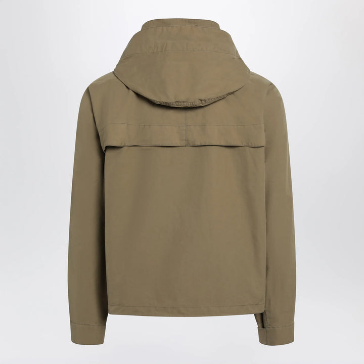 LEMAIRE - Short hooded parka in khaki cotton Brand Apparel &amp; Accessories > Clothing > Outerwear > Coats &amp; Jackets