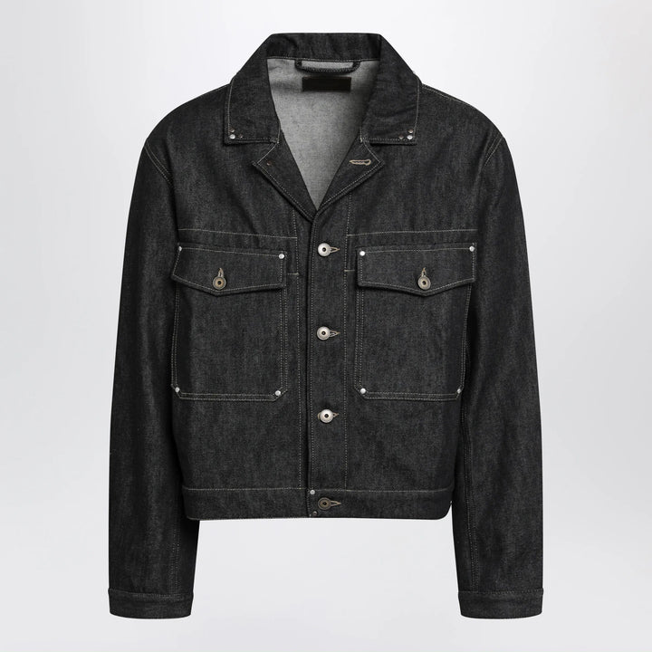 LEMAIRE - Trucker denim jacket with contrast stitching Brand Apparel &amp; Accessories > Clothing > Outerwear > Coats &amp; Jackets 46 IT