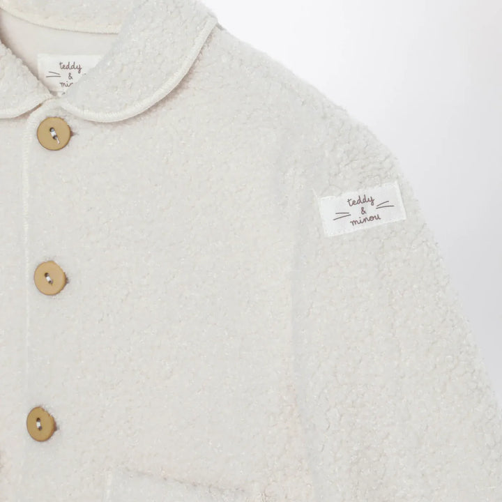 Teddy &amp; Minou - Ivory teddy-fabric jacket Brand Apparel &amp; Accessories > Clothing > Outerwear > Coats &amp; Jackets 36M