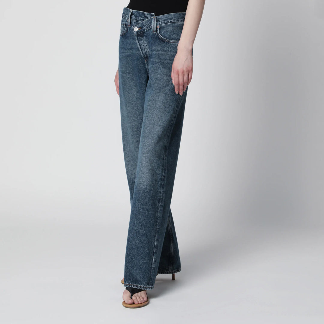 AGOLDE - Arc Criss Cross jeans in dark indigo denim Brand Apparel &amp; Accessories > Clothing > Pants