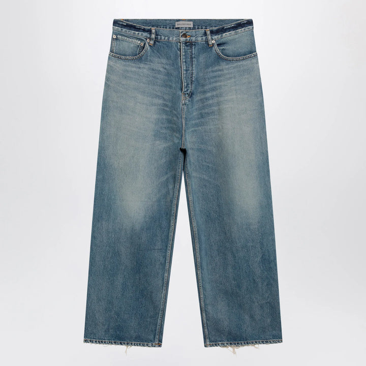 Balenciaga - Baggy jeans in blue cotton denim Brand Apparel &amp; Accessories > Clothing > Pants S