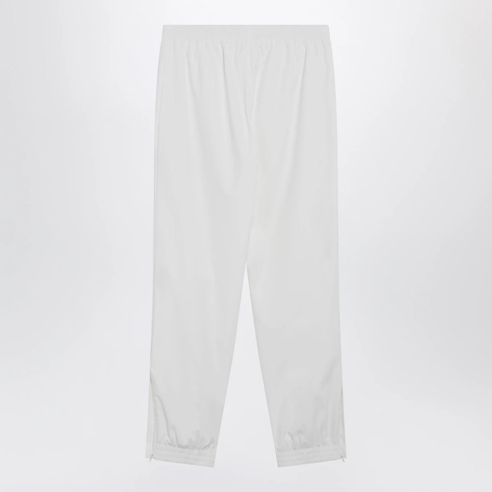 Balenciaga - Logo jogging pants in white polyester Brand Apparel & Accessories > Clothing > Pants