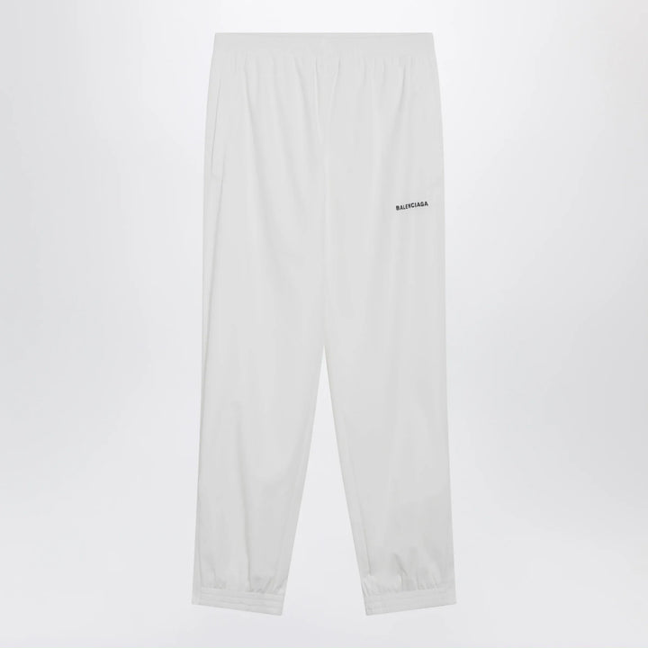 Balenciaga - Logo jogging pants in white polyester Brand Apparel &amp; Accessories > Clothing > Pants XS