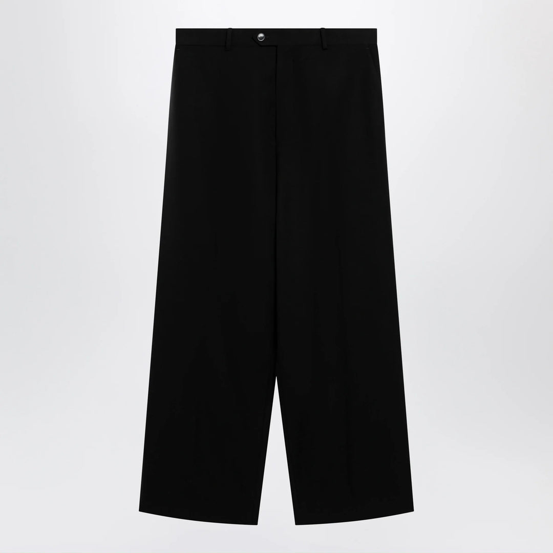 Balenciaga - Wide-leg tailored trousers in black twill Brand Apparel &amp; Accessories > Clothing > Pants 50 IT