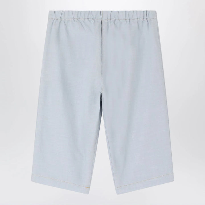Bonpoint - Bandy light blue cotton chambray trousers Brand Apparel &amp; Accessories > Clothing > Pants 2A