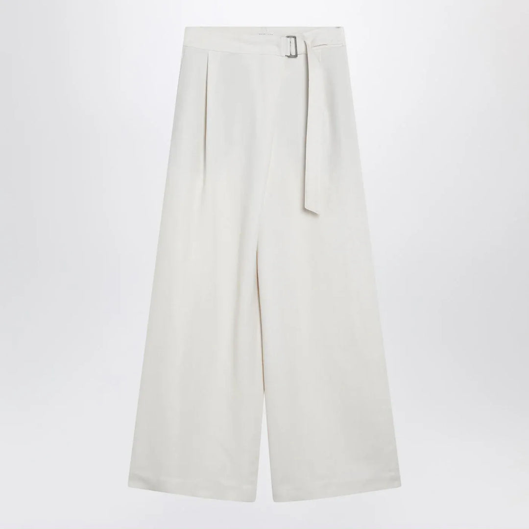 Brunello Cucinelli - Ecru sartorial wrap trousers Brand Apparel &amp; Accessories > Clothing > Pants 44  IT