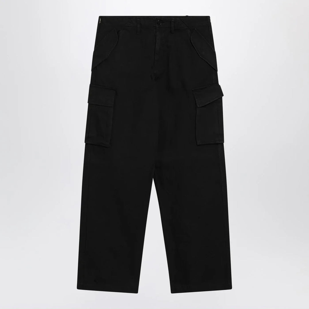 Burberry - Black cotton cargo trousers Brand Apparel &amp; Accessories > Clothing > Pants