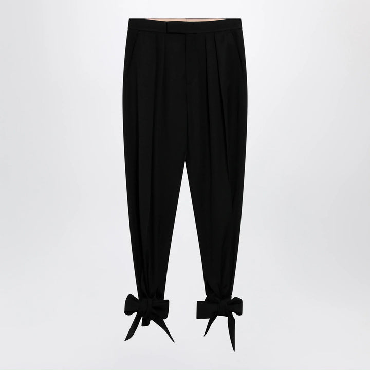 Chloé - Black pleated fluid crêpe de chine trousers Brand Apparel &amp; Accessories > Clothing > Pants 36  FR