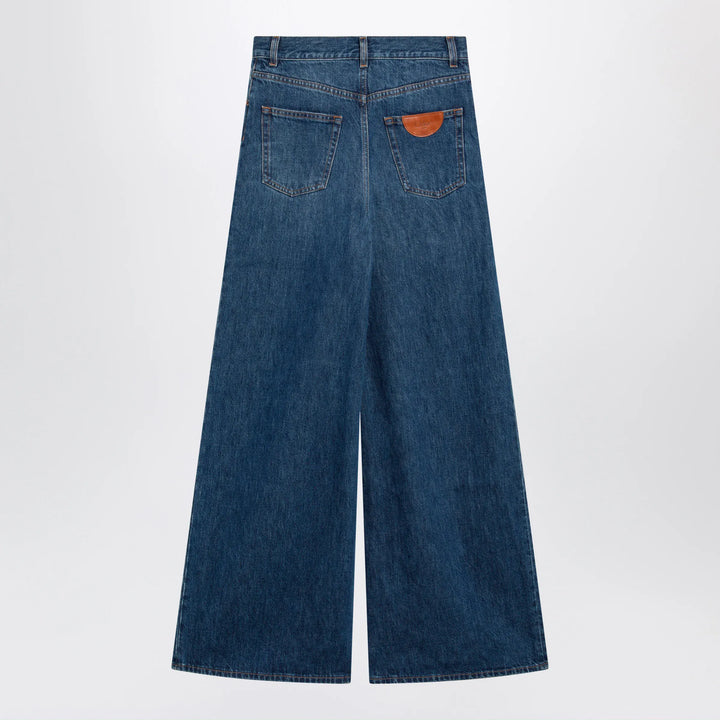 Chloé - Chloé flared jeans in washed midnight blue denim Brand Apparel &amp; Accessories > Clothing > Pants