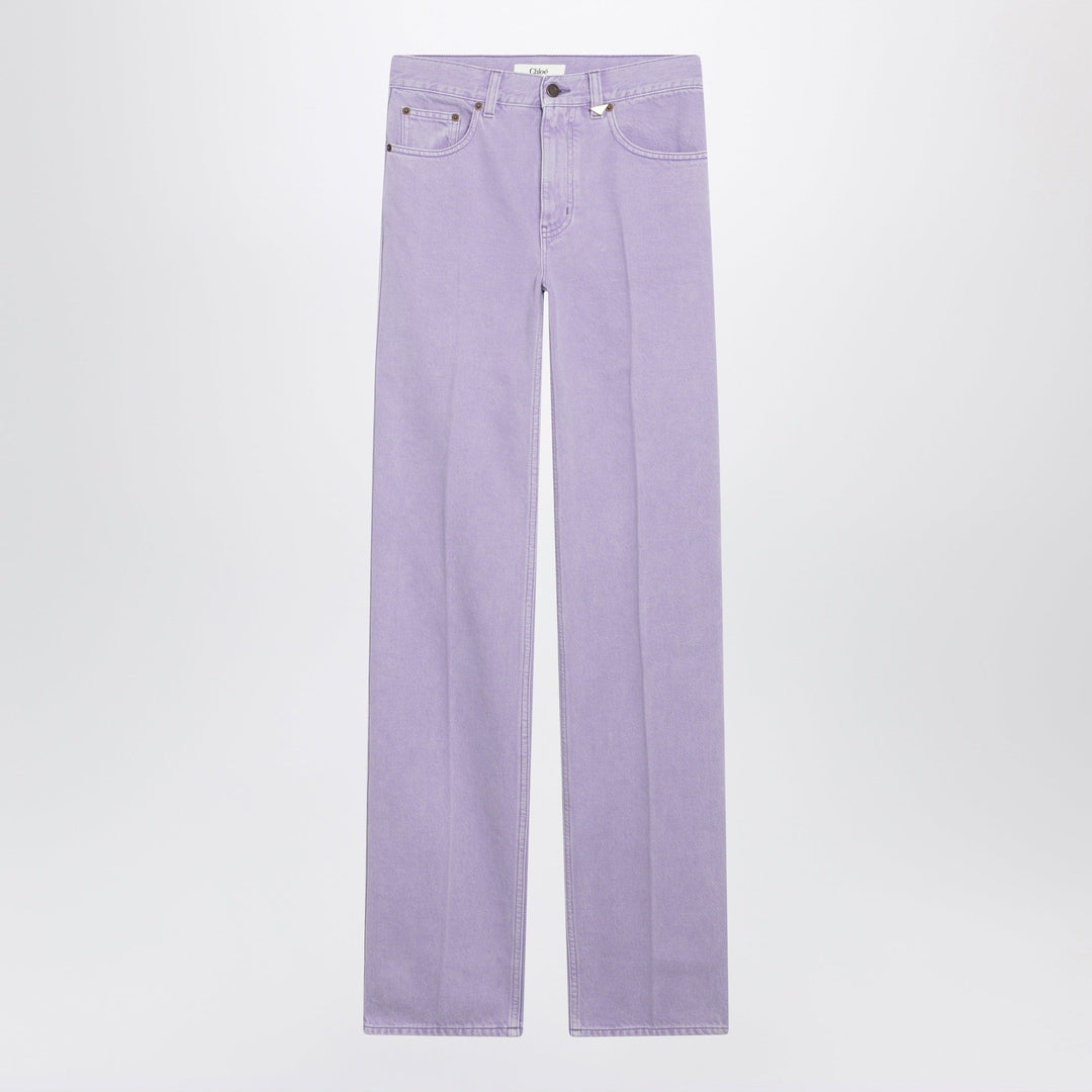 Chloé - Straight jeans in lavender organic cotton denim Brand Apparel &amp; Accessories > Clothing > Pants 24