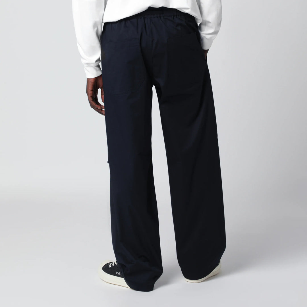 DARKPARK - Jordan relaxed fit navy blue trousers Brand Apparel &amp; Accessories > Clothing > Pants
