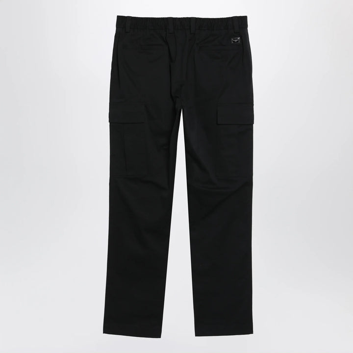Dolce&amp;Gabbana - Black cotton gabardine cargo trousers Brand Apparel &amp; Accessories > Clothing > Pants