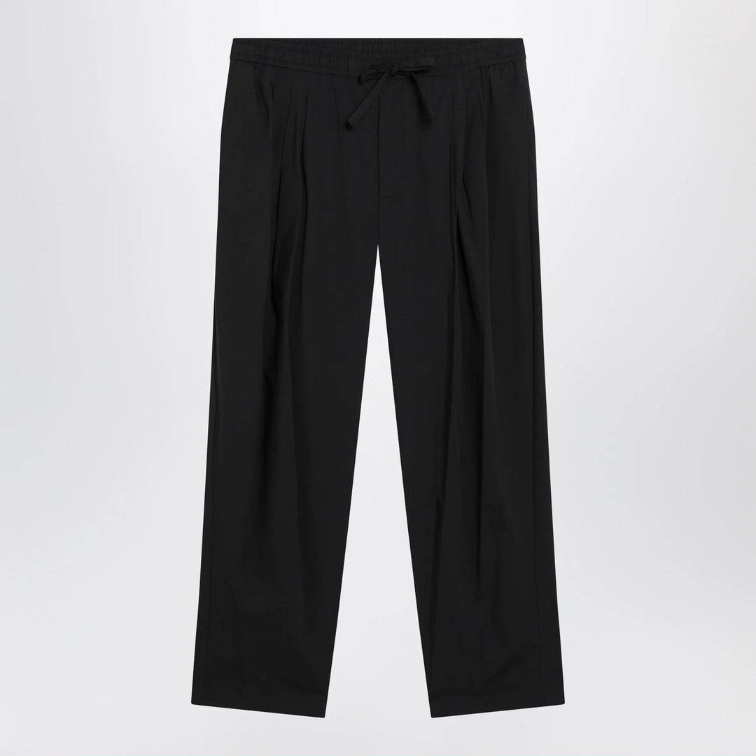 Dolce&amp;Gabbana - Classic cotton poplin trousers in black Brand Apparel &amp; Accessories > Clothing > Pants 50 IT