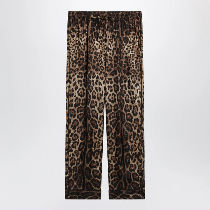 Dolce&amp;Gabbana - Leopard-print silk mikado pyjama trousers Brand Apparel &amp; Accessories > Clothing > Pants 48 IT