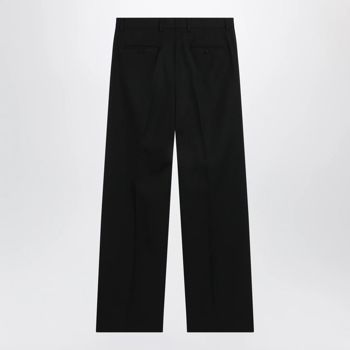 Dolce&amp;Gabbana - Straight-leg tailored wool trousers in black Brand Apparel &amp; Accessories > Clothing > Pants 48 IT