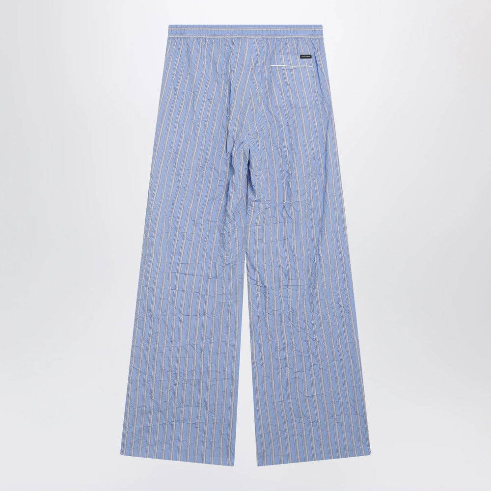 Dolce&Gabbana - Vanity trousers in striped viscose Brand Apparel & Accessories > Clothing > Pants 48 IT