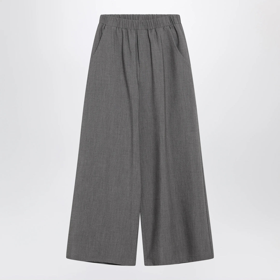 Douuod - Oversized grey Chrysanthemum trousers Brand Apparel & Accessories > Clothing > Pants 12