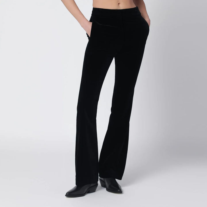 Golden Goose - Black velvet trousers Brand Apparel &amp; Accessories > Clothing > Pants 38  IT