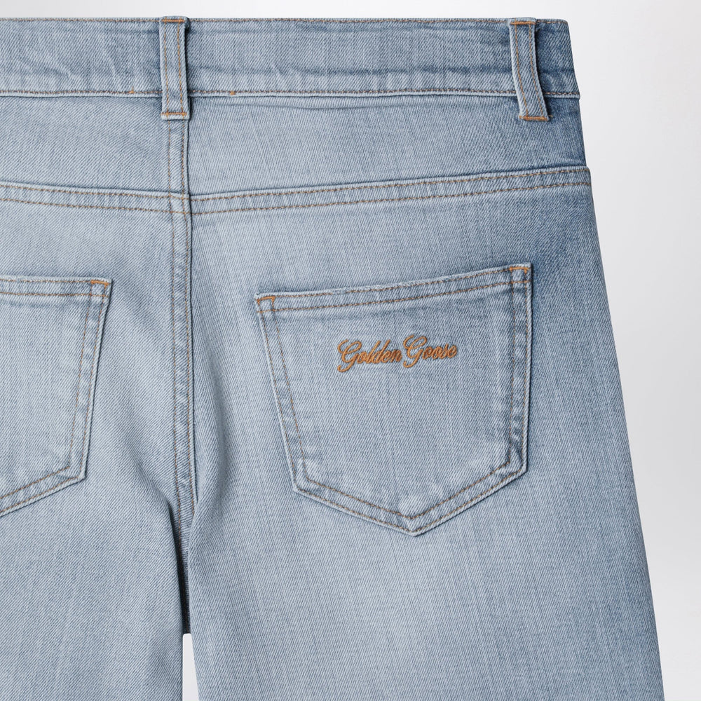 Golden Goose - Medium blue jeans with logo embroidery Brand Apparel & Accessories > Clothing > Pants