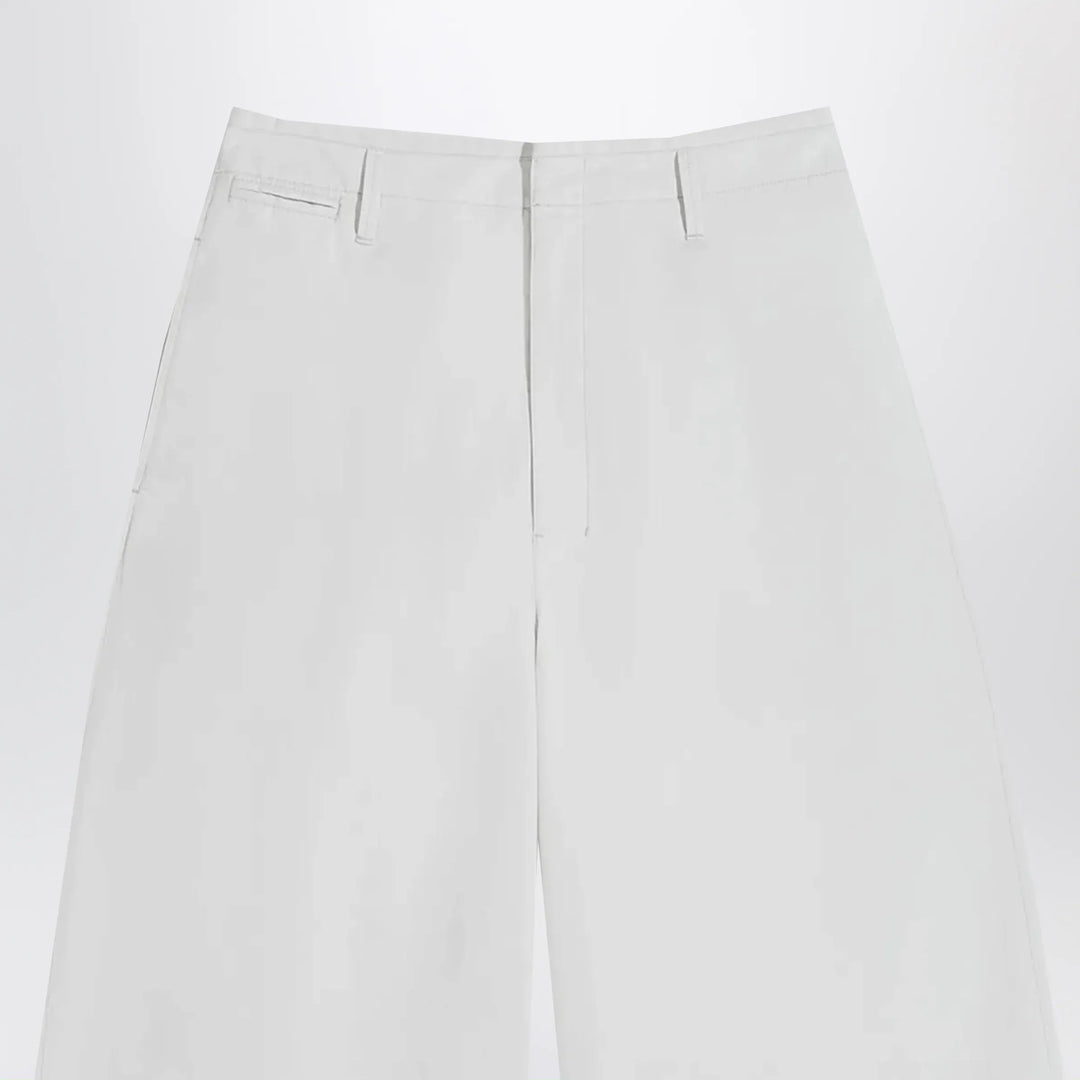 LEMAIRE - Rice-white cotton trousers Brand Apparel &amp; Accessories > Clothing > Pants