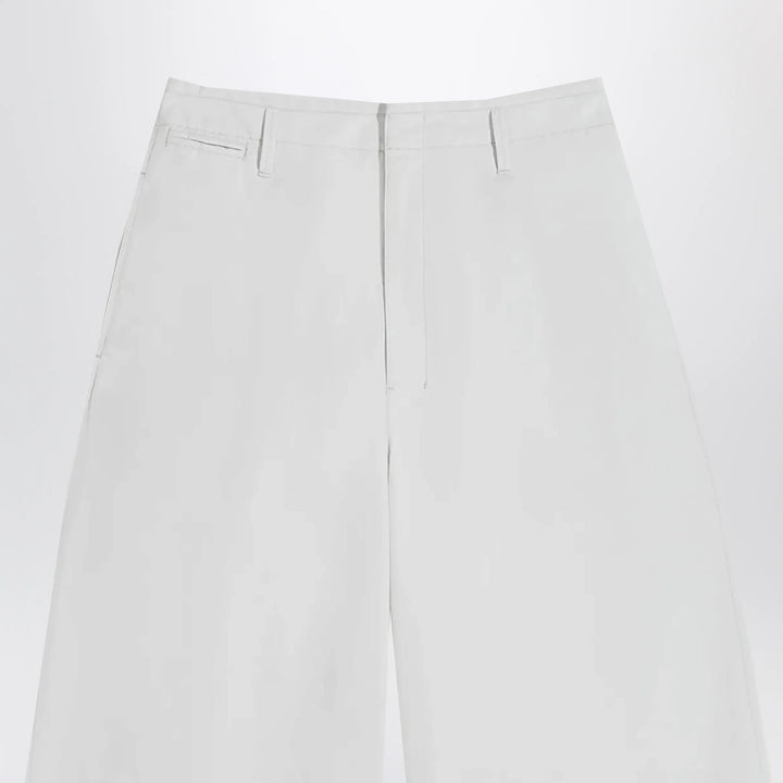 LEMAIRE - Rice-white cotton trousers Brand Apparel &amp; Accessories > Clothing > Pants
