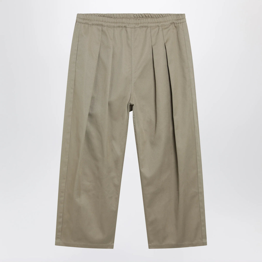 Maison Margiela - Low-crotch cotton gabardine trousers in beige Brand Apparel &amp; Accessories > Clothing > Pants 46 IT