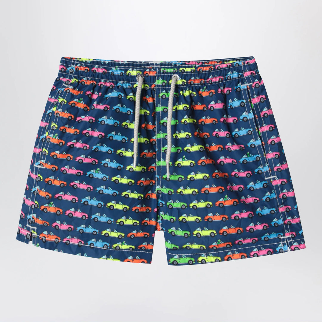 MC2 Saint Barth - Jean swim shorts with car print Brand Apparel &amp; Accessories > Clothing > Pants 4