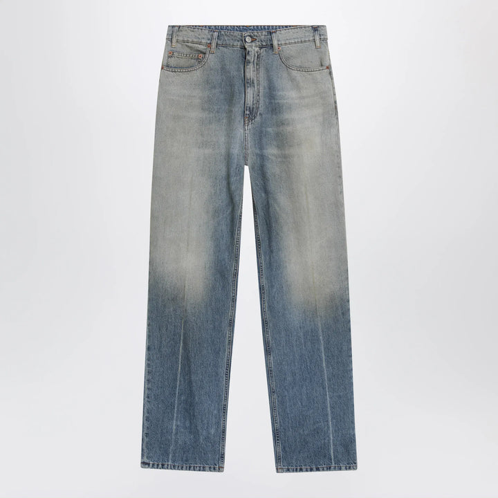 MM6 Maison Margiela - Mid-blue washed-effect denim jeans Brand Apparel &amp; Accessories > Clothing > Pants 31
