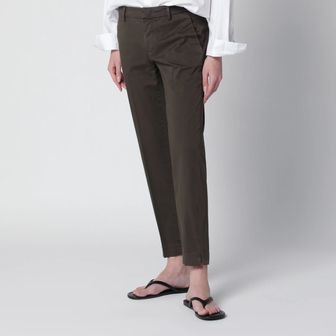 PT Torino - Brown cotton trousers Brand Apparel &amp; Accessories > Clothing > Pants
