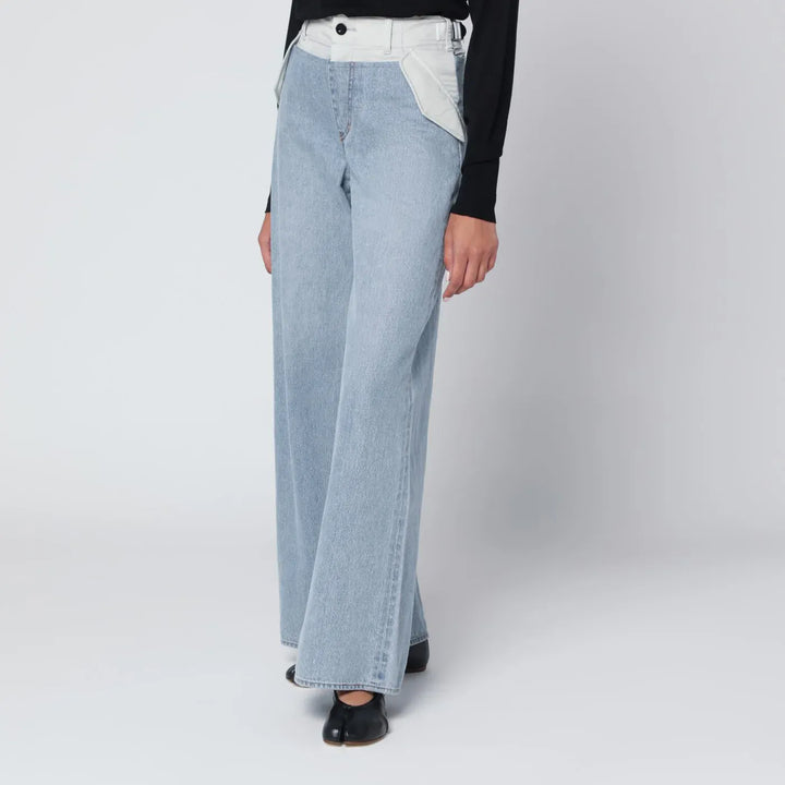 Sacai - Blue/light grey two-tone jeans Brand Apparel &amp; Accessories > Clothing > Pants 1