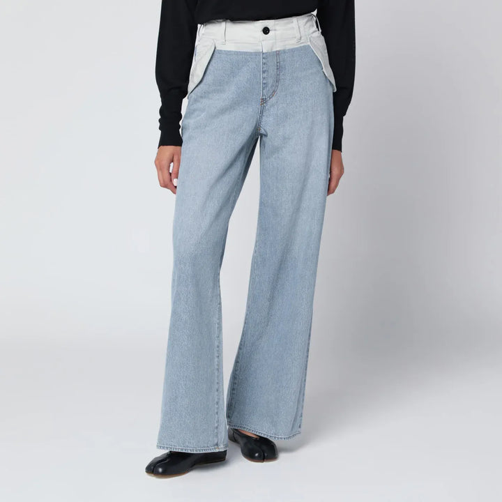 Sacai - Blue/light grey two-tone jeans Brand Apparel &amp; Accessories > Clothing > Pants 1
