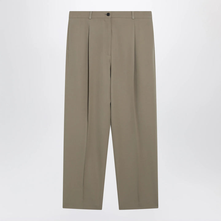 The Row - Gianni tapered wool gabardine trousers in beige Brand Apparel &amp; Accessories > Clothing > Pants 6 US